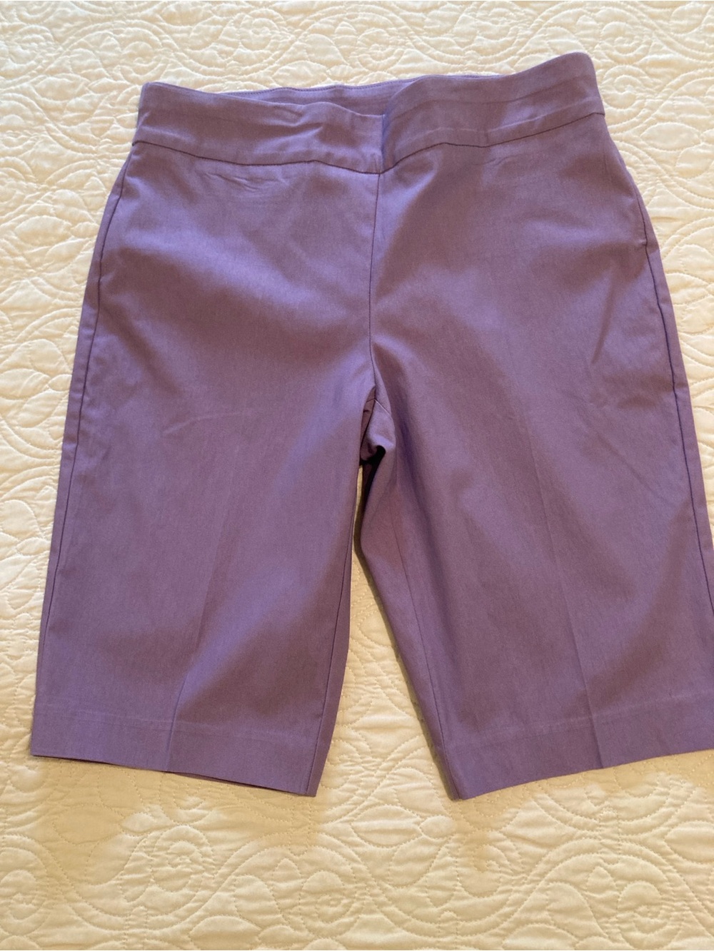 Chico's So Slimming Purple Tailored Bermuda Shorts Chico’s Size 2 US Size M - Picture 2 of 13